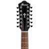 Guitarra Electroacústica Ibanez AEG5012-BKH 12Cuerdas Color Negro